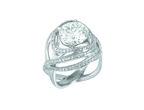 Gyönyörű briliáns gyűrű, Kép: BÁV