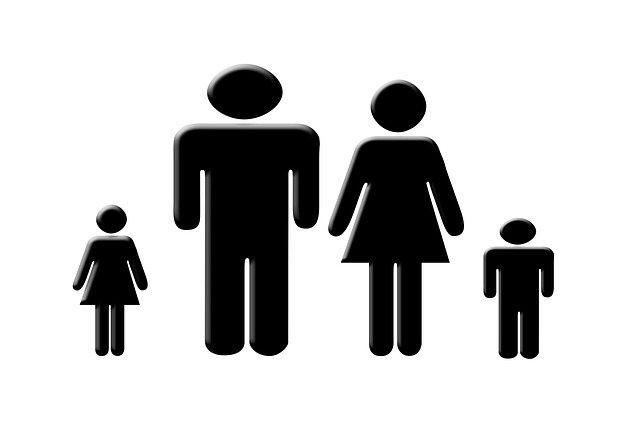 A család grafikus illusztrációja, Kép: pixabay