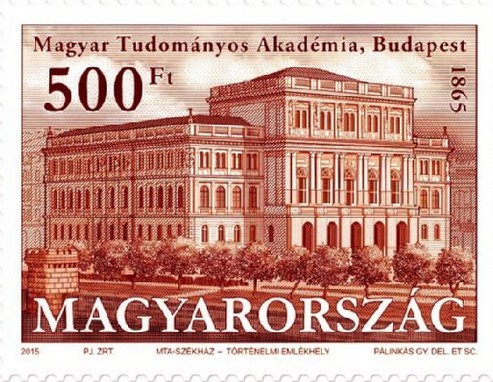 Új bélyegen az MTA 150 éves székháza, Kép: Magyar Posta 