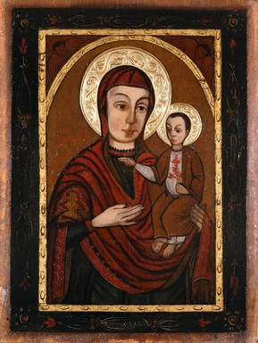 Máriapócsi kegykép: Szűz Mária, karjában a kisdeddel, Kép: wikimedia