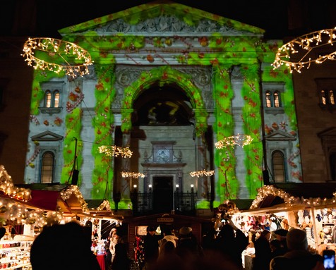 Adventi fényfestés a Bazilikán, Kép: sajtóanyag