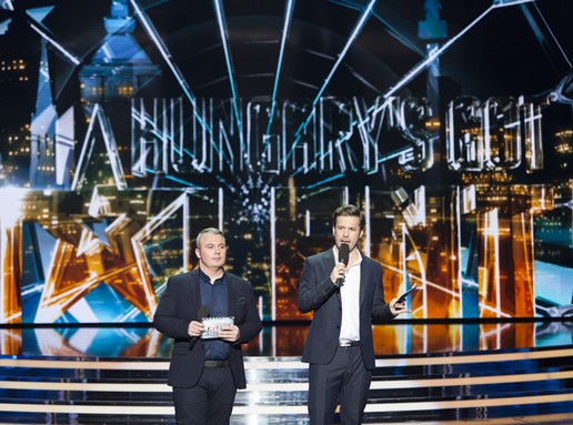 Dombóvári István és Sebestyén Balázs, a Hungary's Got Talent műsorvezetői, Kép: RTL
