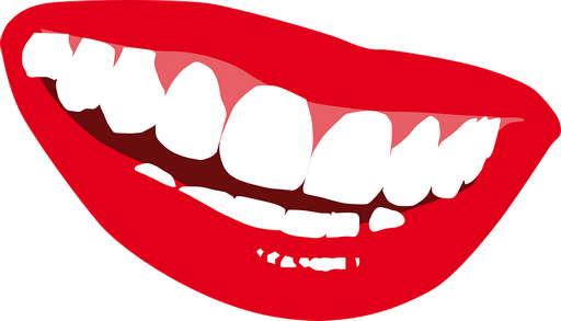 Stilizált mosolygó száj, Kép: pixabay