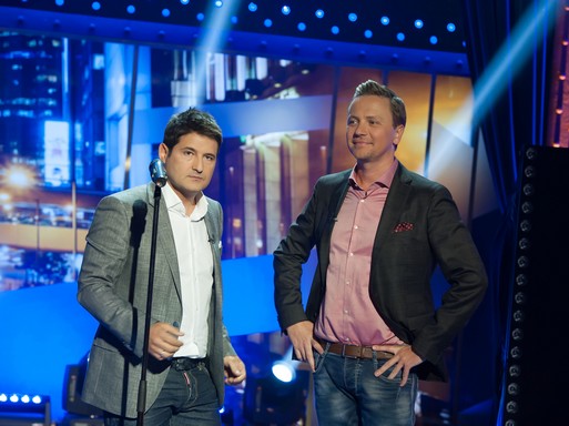 Hajdú Péter és Gönczi Gábor az új showműsorban, Kép: TV2