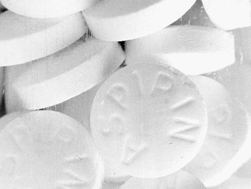Aspirin tabletta közelről, Kép: wikimedia
