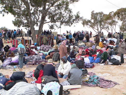 Menekültek Líbiában, Kép: wikimedia