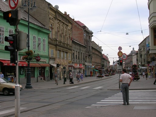 Miskolc, utcakép, Kép: wikimedia