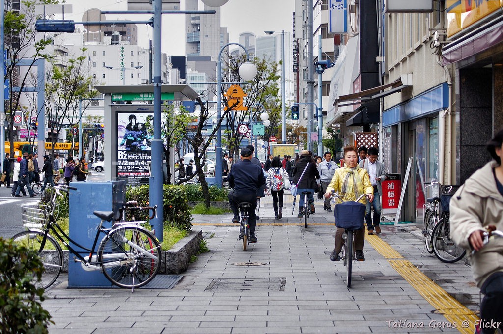 Japán utcakép nappal, Kép: Japánspecialista