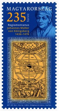 Regiomontanus bélyeg és boríték, Kép: Magyar Posta