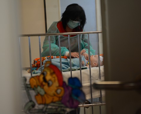 Bárányhimlős baba a kórházban, Kép: sajtóanyag