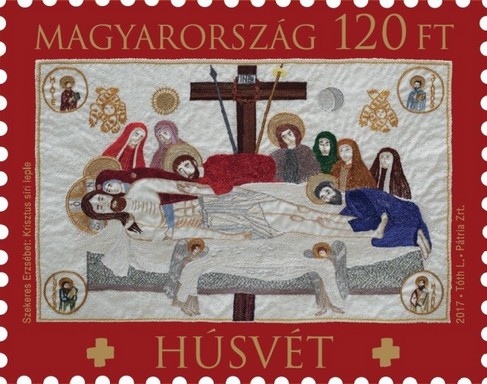 Húsvét bélyeg, 2017, Grafika: Tóth László