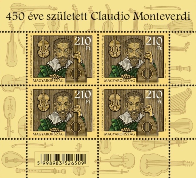 Monteverdi kisív, Kép: Magyar Posta