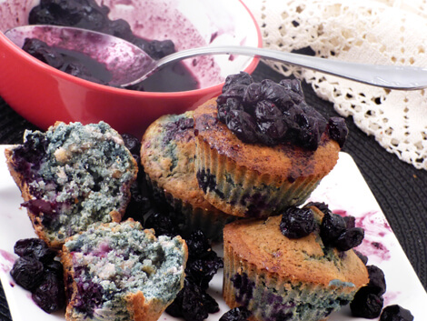 Áfonyás lila muffin, Kép: bulkshop.hu