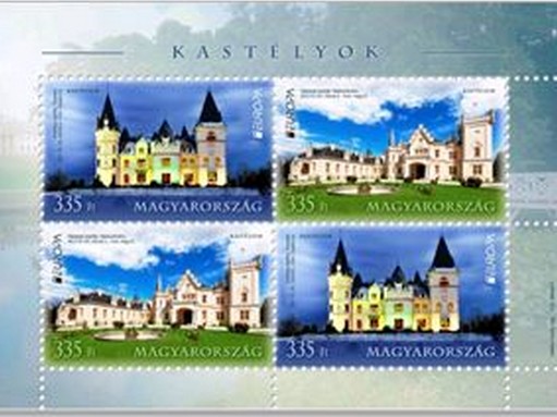 Kastélyok bélyegek szerkesztve, Kép: Magyar Posta