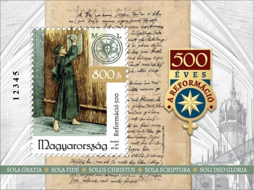 Luther bélyegblokk, Kép: Magyar Posta