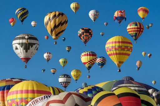 Hőlégballonok, Kép: pixabay.com