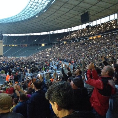Közönség a berlini Olipiai Stadionban, Kép: László Márta