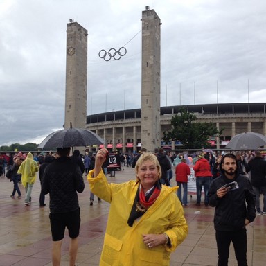 Olimpiai Stadion, bejárt, U2 koncert előtt, Kép: Varga Erika