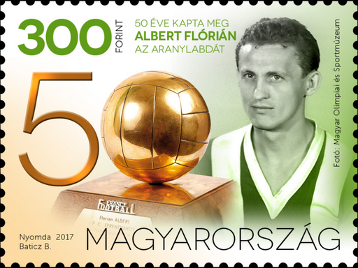 Albert Flórián bélyeg, Kép: Magyar Posta