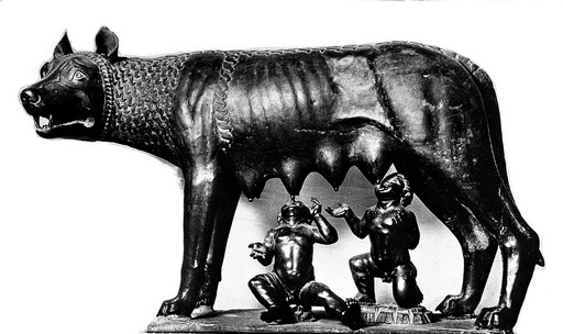 Romulus és Remus az anyafarkassal, Kép: wikimedia