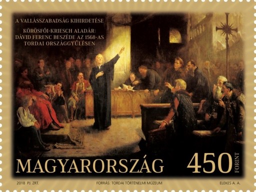Vallásszabadság bélyeg, Kép: Magyar Posta