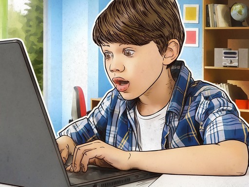 Gyerek a számítógép előtt, grafika, Kép: Kaspersky Blog