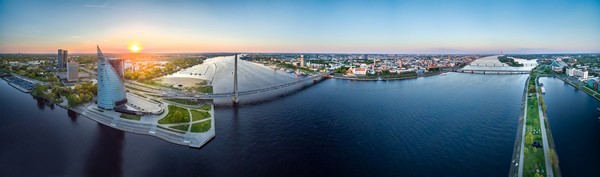Riga panorámafotó, Kép: airbaltic
