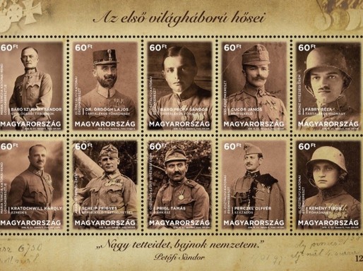 Az első világháború hősei, Kép: Magyar Posta