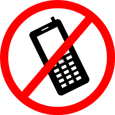 Telefonálni tilos tábla, Kép: pixabay