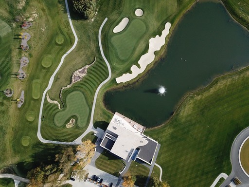 Zalai golfpálya egy drónról, Kép: Zala Springs